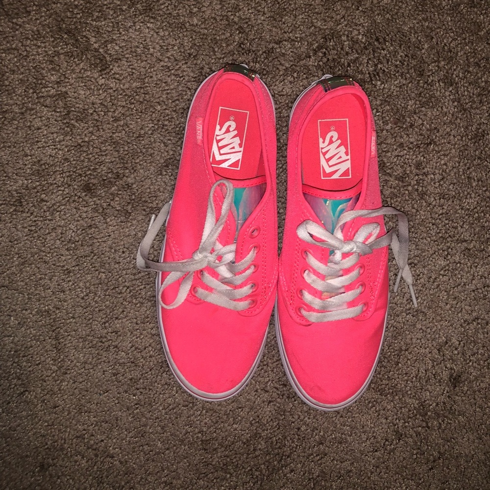 Holographic hot pink vans